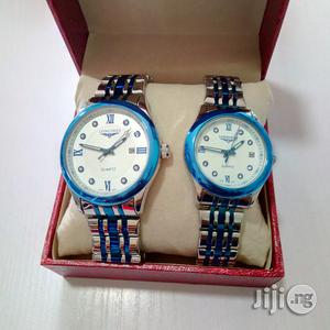 Longines Couple's Watch - Blue and Silver Strap