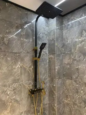 Black Gold Shower Set