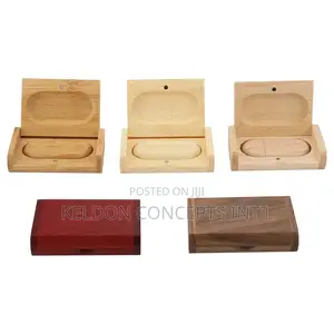 Bamboo Walnut Wooden Usb Flash Drive With Box -16gb