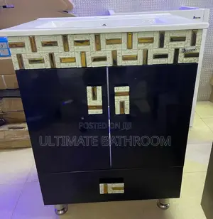 60cm Black Mosaic Cabinet