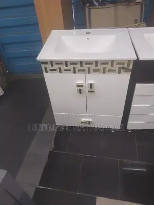 60cm White Mosaic Dinning/Bathroom Cabinet