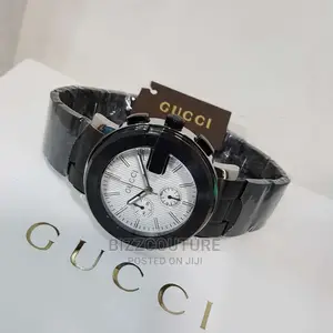 Original GUCCI Black Stainless Steel Available in Store