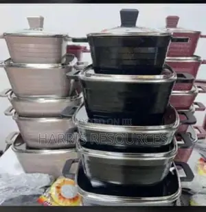 Jio Die Cast Granite Pots - 5 PCS