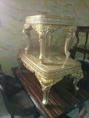 Egyptian Royal Set of Tables Two Side Stools.