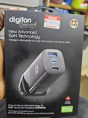 Digifon Cheetah 4 Super Fast 65w Charger for Laptop Phones
