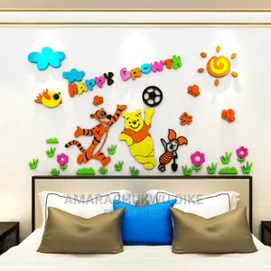 Wall Art Design, Vinyl Plastic- Made Sticker, Mural, Decor.