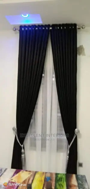 Quality Plain Black Curtains