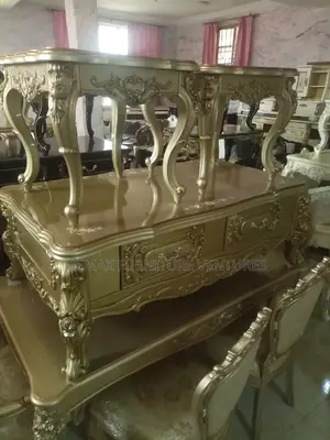 Royal Center Table With Two Side Stools.