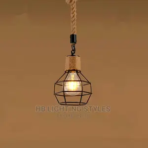 Hemp Pendant Drop Light