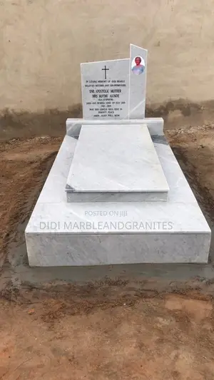 Exceptional Marble Grave Fabrication