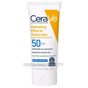 Cerave Hydrating Mineral Sunscreen.