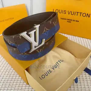 Original Italian LOUIS VUITTON Leather Belts in Store