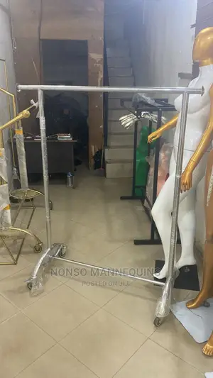 Stainless Steel Single Pole Clothes Rack
