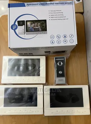 Video Doorbell Intercom System (3 Display Screens)