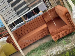 Tufted L Shaped Sofa