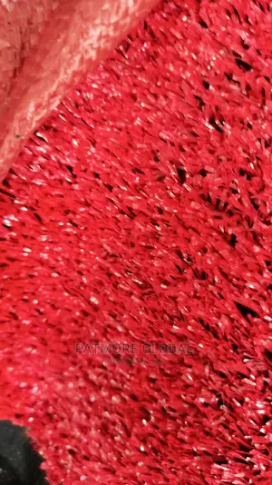 Green, Red, White and Yellow Artificial Grass