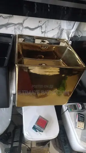 Baked Gold Suspended Dinning Basin