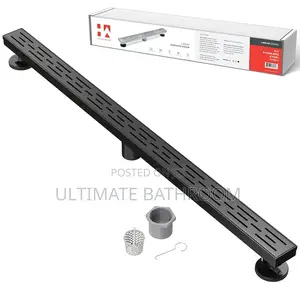 600mm Matte Black Drain