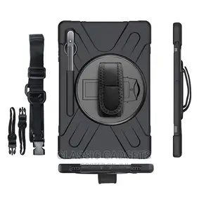 Rugged Case With Hand Strap for Samsung Galaxy Tab S7/S8