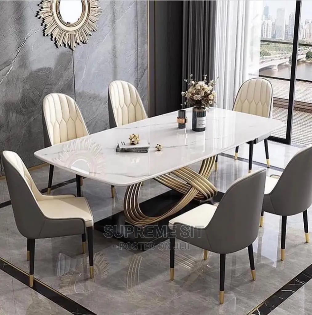 Luxury Foreign Marble Dining Set.