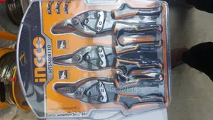 3 Pack Aviation Tin Snips Set Left Right Straight Offset Tin