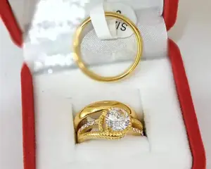 Couples France Gold Set of Wedding Ring 001