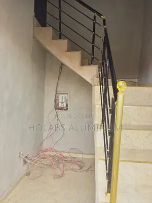 Handrails With Aluminum Style Gold and Black Very Strong