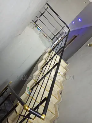 Handrails Aluminum Design Black a Nd Gold