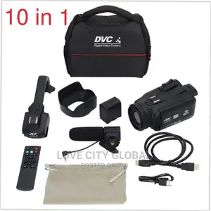 Professional Touchscreen Video Camera Wifi 64mp 2 Battery