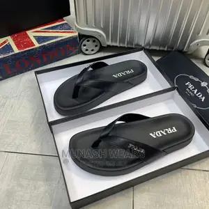 Prada Leather Slipers