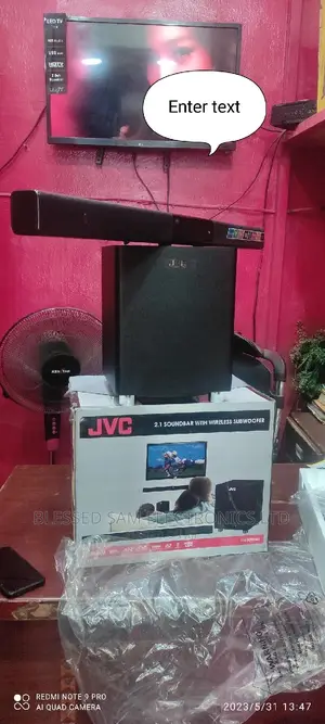 2023>Made JVC Sound Bar 2400watts> Powerful Bass >Wireless