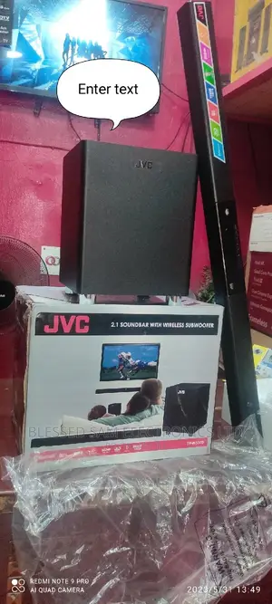 JVC Wireless Subwoofer(2400watts)Sound Bar>Bluetooth>USB>