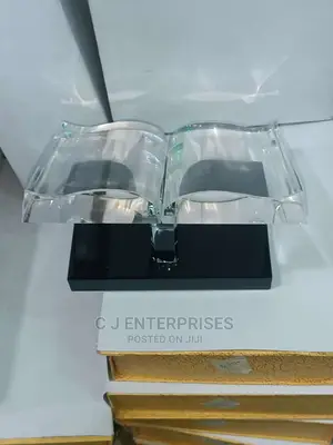 Glass Bible Shape Award Plaque