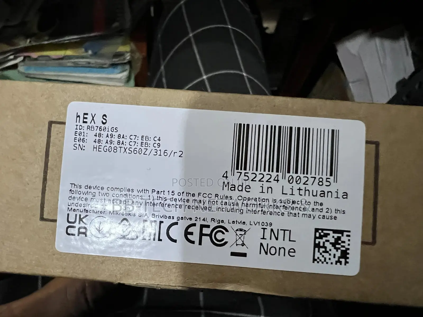 Mikrotik Hex S Rb760igs