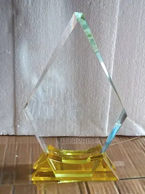 Glass Award Plaque X40