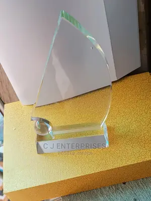 Glass Award Plaque V76