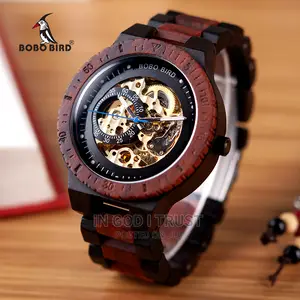 Bobo Bird Wood Mechanical Watch Men Relogio Masculino