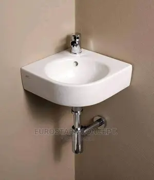 White Corner Wash Hand Basin