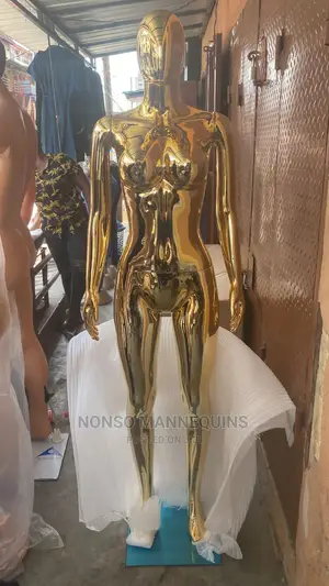 Size 10 Body Gold Chrome Female Faceless Mannequin