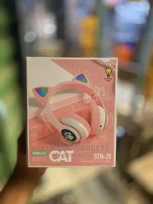 Bluetooth Cat Ear Headphones With RGB Light