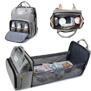 Quality Foldable Baby Travel Diapers Bag With Bed Crib