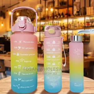 3pcs Motivational Drinking Bottle