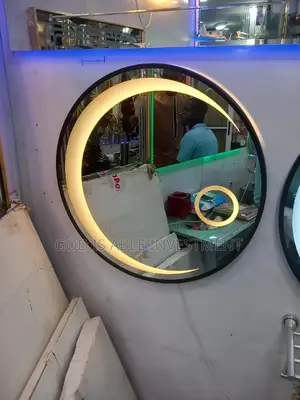 Black Triple Light Led Mirror