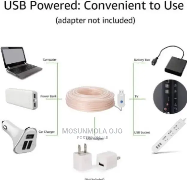Usb LED Tube String Lights With Remote