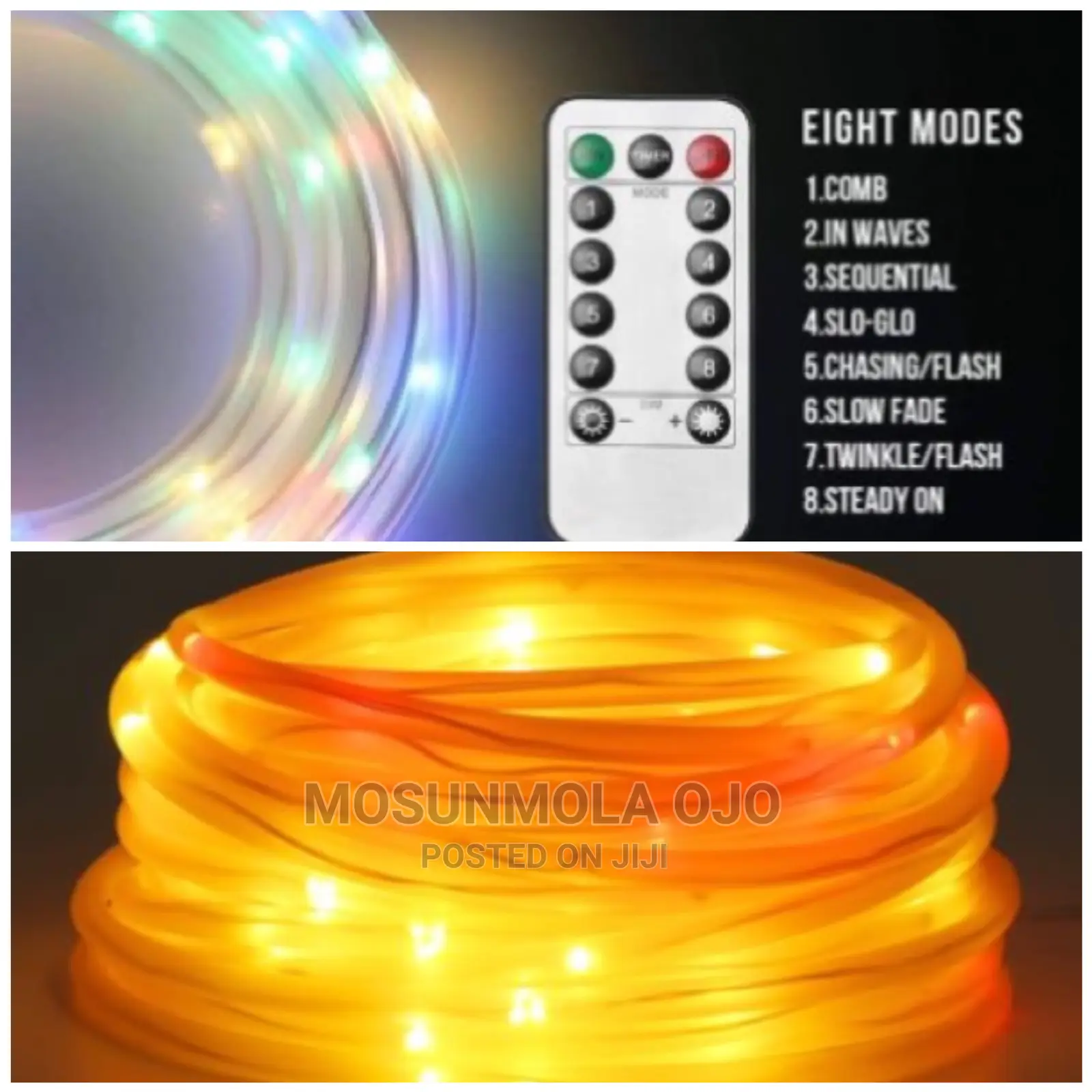 Usb LED Tube String Lights With Remote