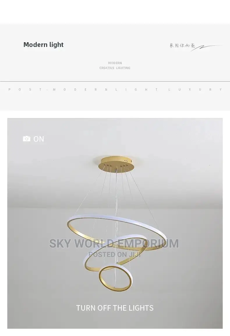 3 Rings Pendant Light