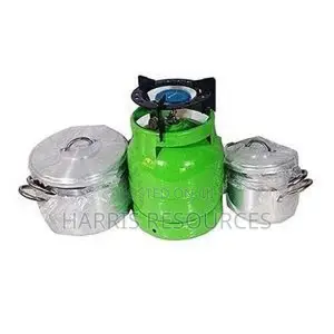 3kg Gas Cylinder With Strong Anti Rust Pot Seater + 4 Pots