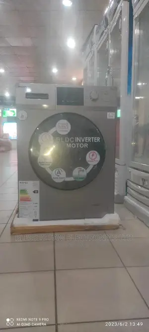 Polystar Inverter 9KG Front Load Automatic Washing Machine
