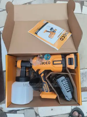 INGCO Cordless Spray Gun, 20V Lithium-Ion Paint Sprayer
