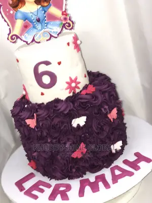 Sofia the First Six Years Old Birthday Cake Two Steps